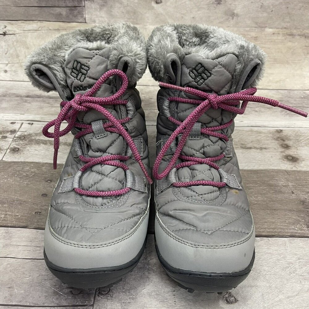 Columbia Youth Waterproof Lightweight Snow Winter Boots Girls US‎ 6 Gray